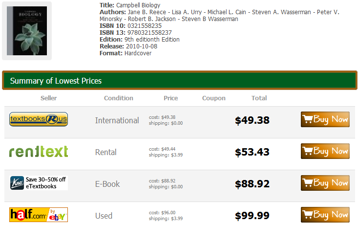  half ebay textbooks
